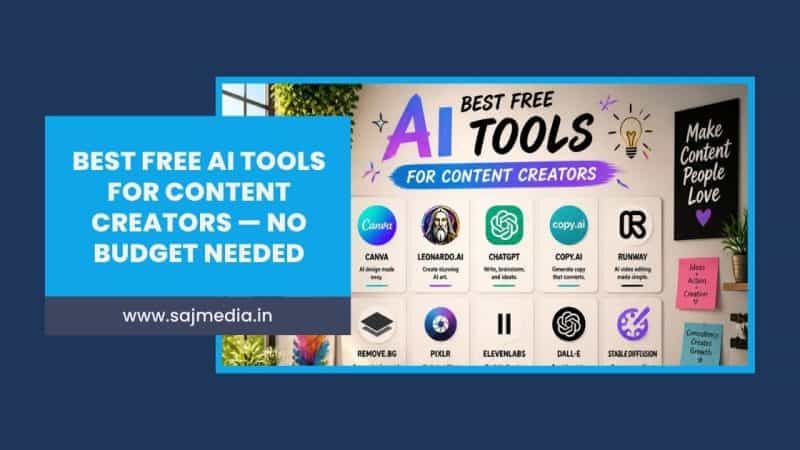 Best Free AI Tools for Content Creators — No Budget Needed